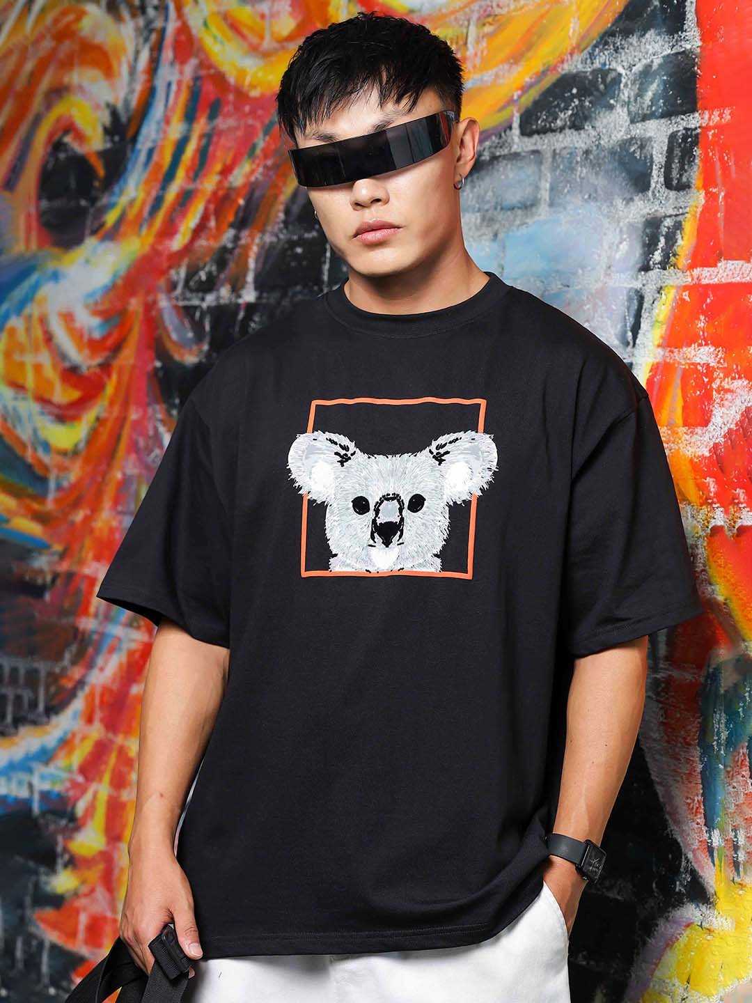 Unisex Graphic Printed Drop Shoulder Oversized T-Shirt - Image 2