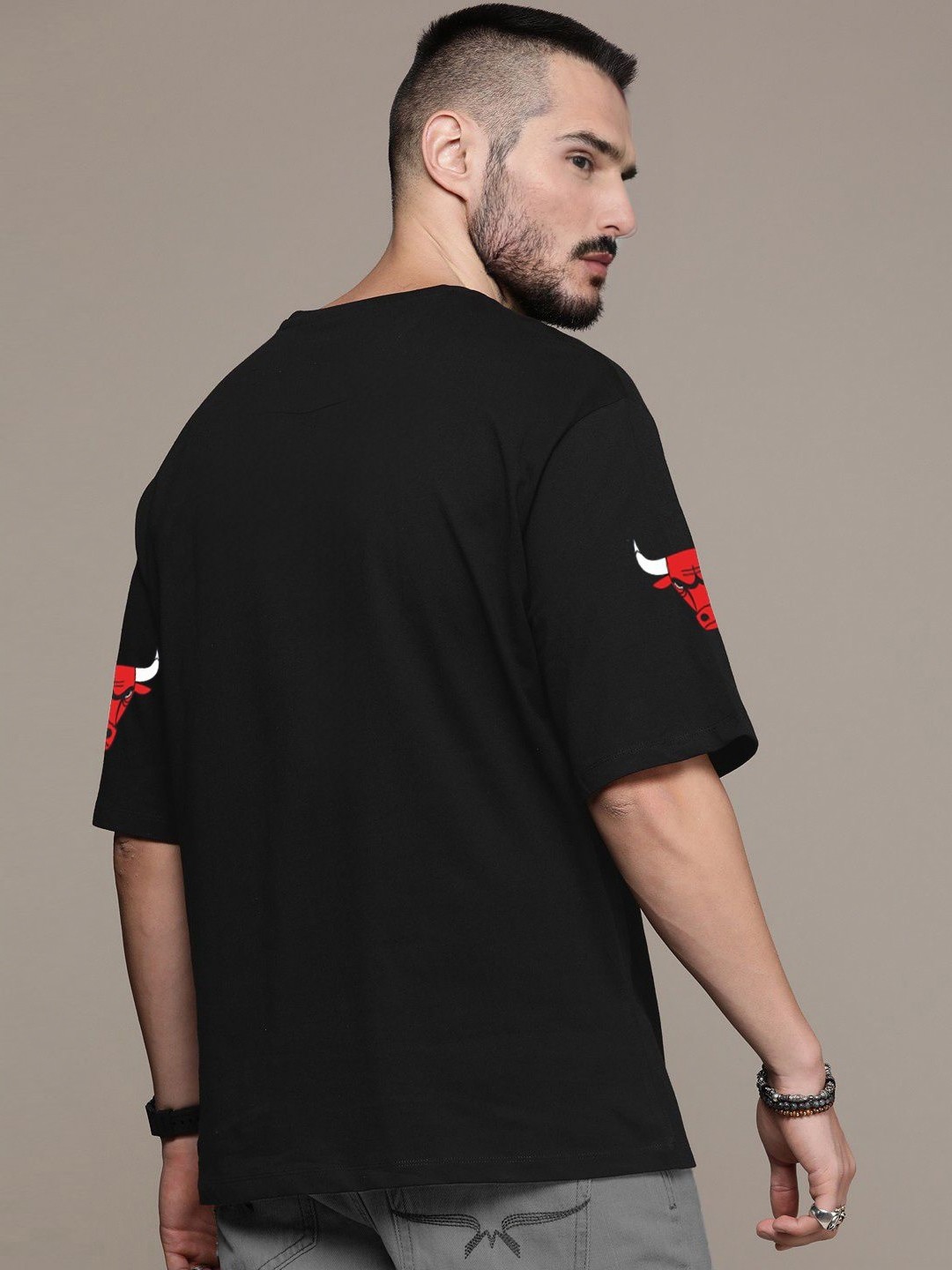 Unisex Printed Applique T-shirt - Image 3