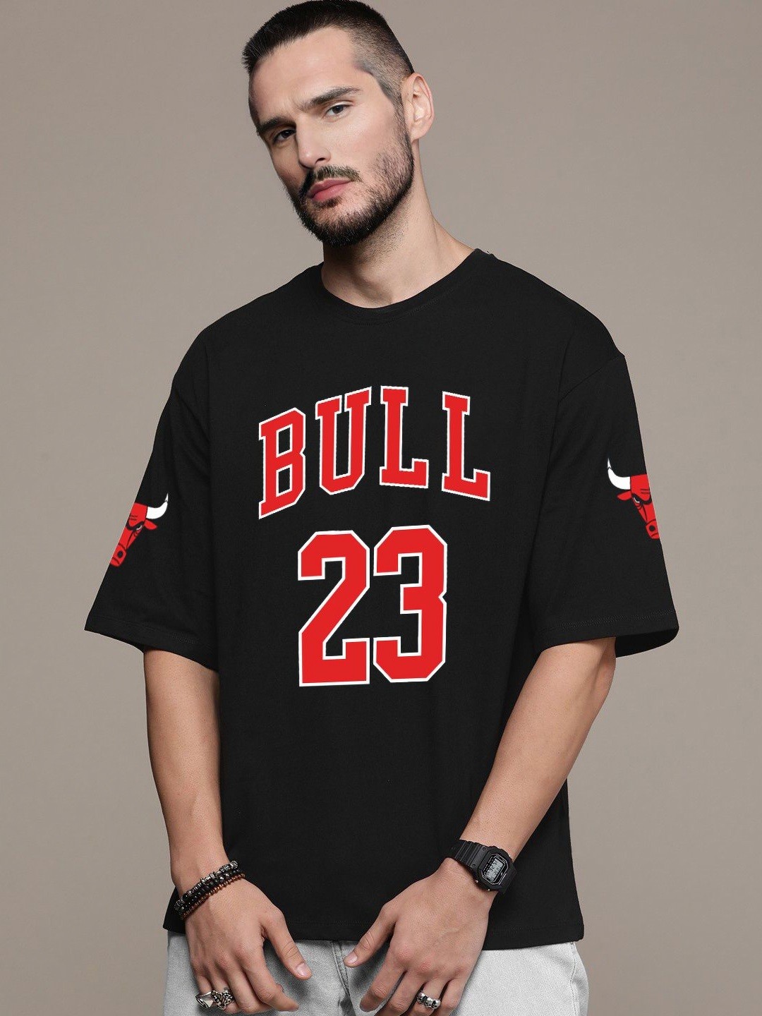 Unisex Printed Applique T-shirt